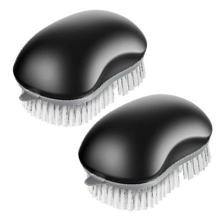 Skrubbebørste med komfortabelt grep, rengjøringsbørste for bad, 2-pakning