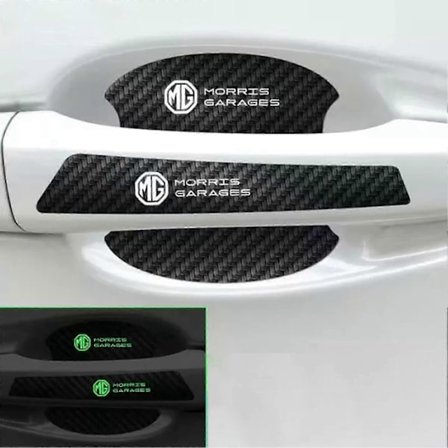 8 stk. Selvlysende Bil Dørhåndtag Skål Mærkater Høj Elastisk Skål Klistermærke Egnet Kompatibel med Mitsubishi-Perfet