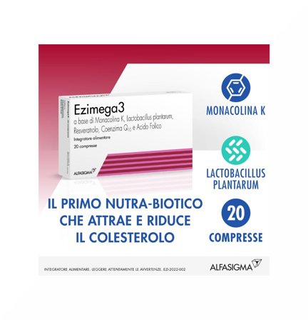 Ezimega 3 20 Compresse Integratore Omega-3 per il Benessere