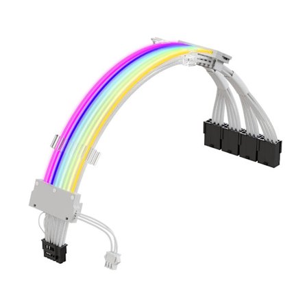 16-stiftskabel, PCIE GPU-kabel 16AWG 600W kabeladapter Power ARGB synkronkabeltillbehör