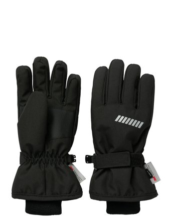 name it Nknsnow10 Gloves 3Fo Noos - Black - 6