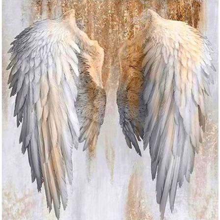30x40cm, vinge 5d diamantmalet rhinestones broderi lærred