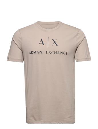 Man Jersey T-Shirt T-shirts Short-sleeved Beige Armani Exchange