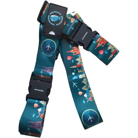 (Grønn) 1 stk bagasjerem, justerbare kryssbagasjeremmer, Trave