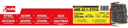 Telwin 802947 Svetselektrod 3,2 mm, 4 kg, 110-pack, Svets