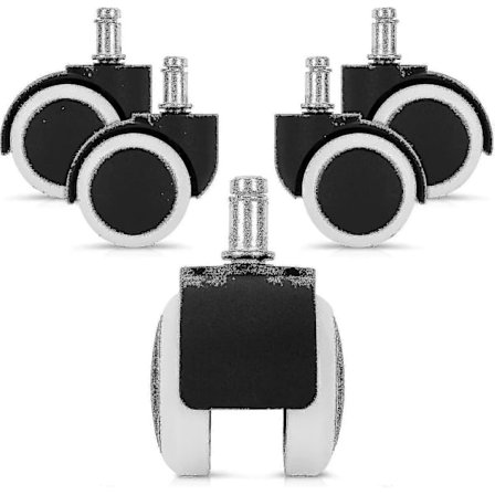 Kontorsstol Hjul 11mm - 5-pack Möbelhjul 50mm Diameter Ersättningshjul för W Edition [DB]