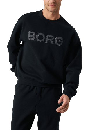 Björn Borg Oversized Logo Sweatshirt Hoodies & sweatshirts Herr Svart M