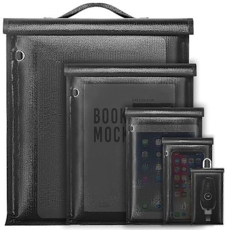 Faraday-pussisarja 5 kpl, Suuri suojaava pussi kannettavalle tietokoneelle, matkapuhelimelle (FMY)