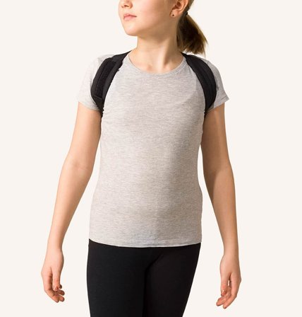 Swedish Posture Junior Posture Brace Black 12-16 år, Medicin & Pleje, Støttebind, Rygstøtte
