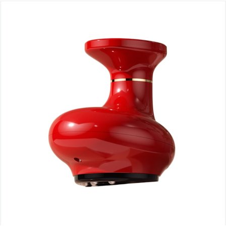 Trådløs genopladelig gua sha massager til hjemmet med opvarmning og sugefunktion for meridianstimulering Red
