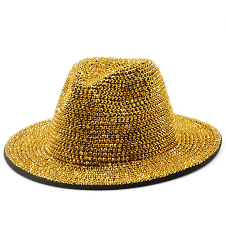 Mode paljett Fedora hatt
