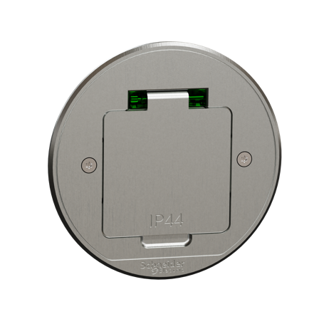 Schneider Electric Unica System+ Golvuttag metall, jordad, Strömbrytare & vägguttag