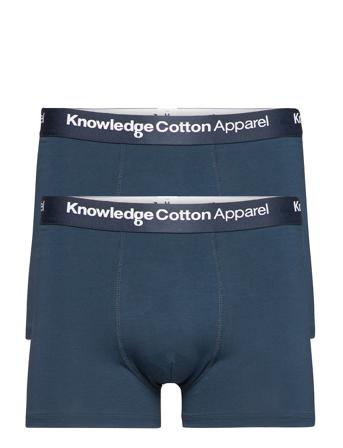 2-Pack Underwear - Gots/Vegan Boksershorts Blå Knowledge Cotton Apparel