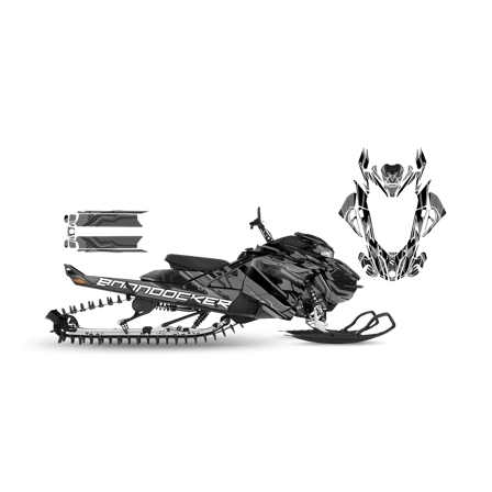 SweTown Dekalkit Dude-Gray - Lynx Boondocker RE 3700 850 E-Tec 2018-2020