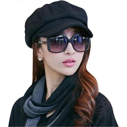 Sort Baker Boy Kasket til Kvinder Piger Beretter Franske Beanies Kasketter Varme Uld Newsboy Kasket Dame Klassisk Skyggekasket Flade Kasketter