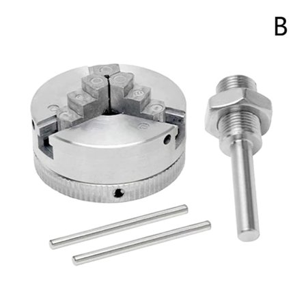 3 käft zinklegering svarv Chuck trä svarvklämma borrverktyg