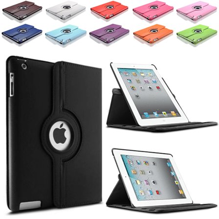 Beskyttelse 360° rotation iPad 2/3/4 etui stativ skærmbeskyttelse skal bag: