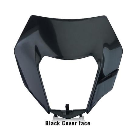 Powerzone LED-frontlykt for motorsykkel, frontlykt, supermoto-kledning for Ktm Exc Sxf Mx Dirt Bike Enduro LED-frontlykt Black Cover face