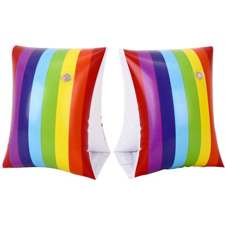 Uppblåsbara Armband för Barn Simband Barn Simband Simtillbehör för Barn 3-8 År (Regnbåge)