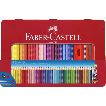 Faber-Castell Colour Grip - Tin of 48
