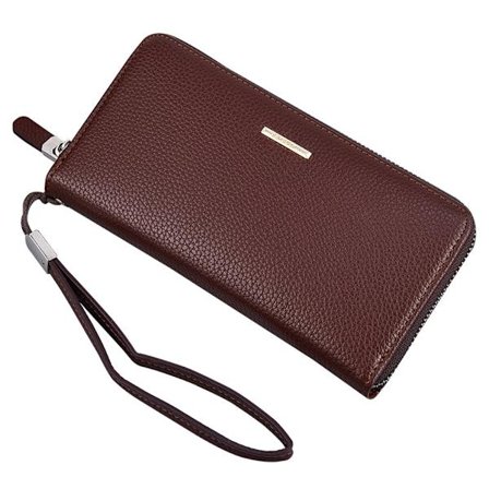 Women's Long Wallet, Trendy Zipper Clutch Handbag