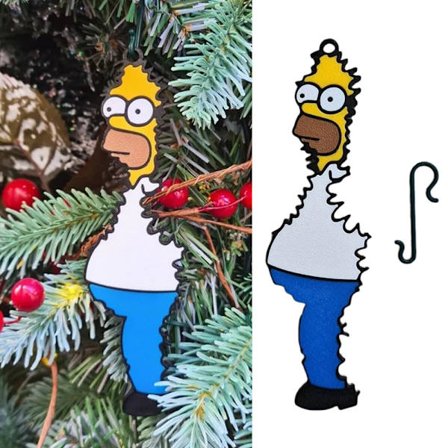 Homer Simpson juletrepynt til hjem, fest og høytid