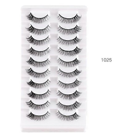 10 par lösögonfransar svarta