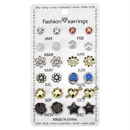 12 Par Geometriska Örhängen Stilrena Lätta Örhängen Accessoarer för Kvinnor (8)