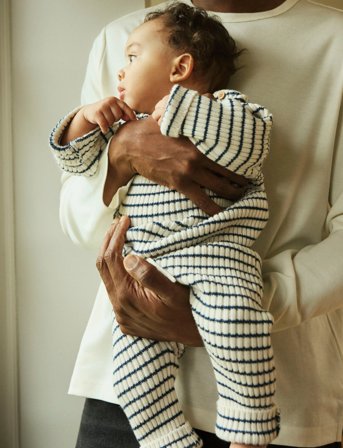 name it Nbmostripe Ls Knit - Cream - 50