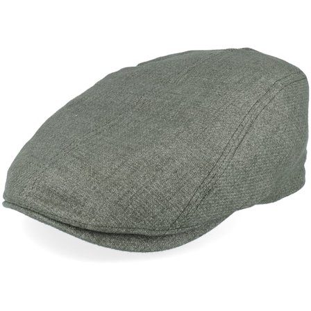 Lierys - Grün flatcap Cap - Ivy Cap Linen Olive Flat Cap @ Hatstore