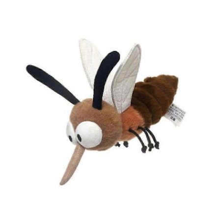 25CM Mygg Plysj Leketøy Sint Ansikt Fluffy Mygg Dukker Romdekor Bursdagsgaver