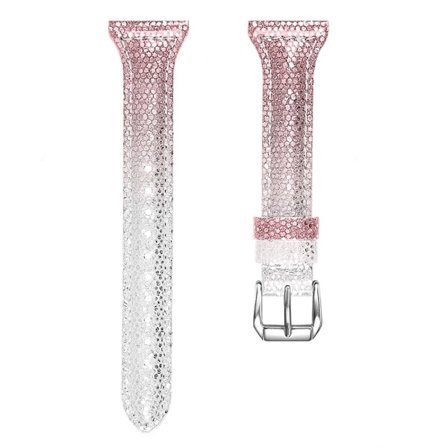 Garmin Vivoactive 3 / 3 Music kaltevuus väri naudannahka kellon hihna - Hopea / Pinkki