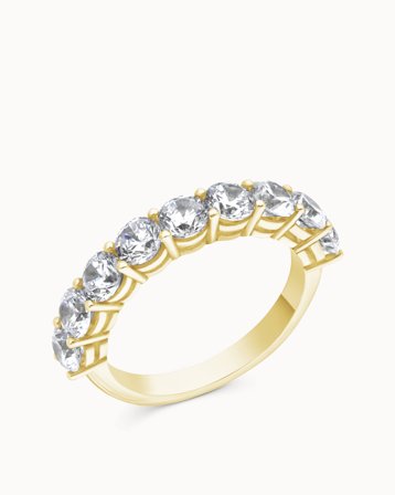 Eternity Ring Lilian 18K Yellow Gold - Diamond Ring with Lab-Grown Diamonds