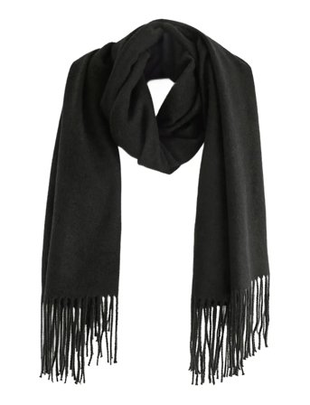 Lindex Scarf Basic - Black - ONE SIZE