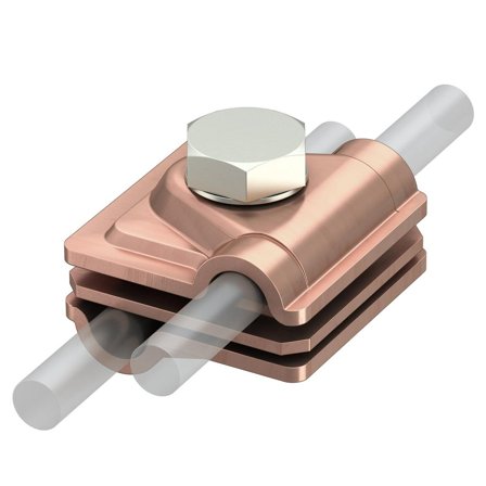 Obo Bettermann 5311417 Vario-klemme for T-kryss eller kobberleder, Jording & lynavledere