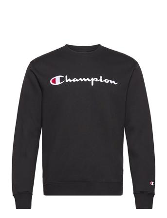 Crewneck Sweatshirt Sweat-shirt Genser Svart Champion*Betinget Tilbud
