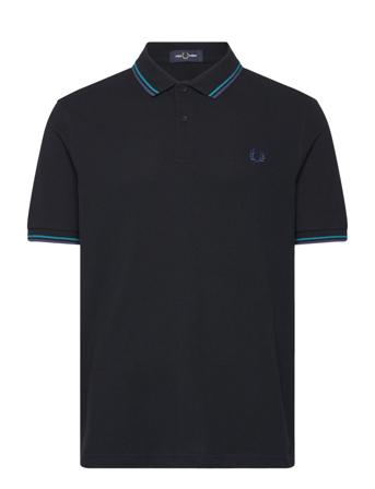 Twin Tipped Fp Shirt Black Fred Perry
