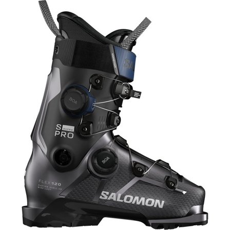 Salomon - Pánské All-Mountain boty S/pro Supra Dual Boa 120 - Beluga Met. / Black / Estate Blue