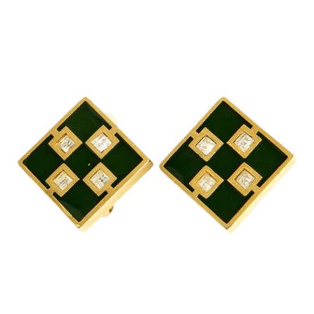 Givenchy Pre-owned Earrings , Groen , Dames , Maat: ONE Size