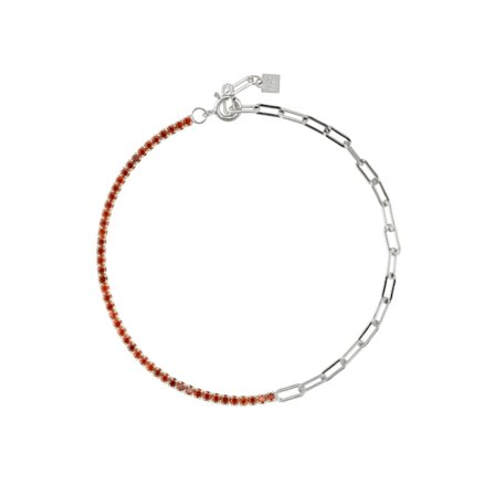 925 Sterling Sølv Fargerik Cubic Zirconia Choker Kjede Halskjede 2021 Regnbue Sjarm Lang Kjede Smykker Horoskop CZ Kvinner Gave