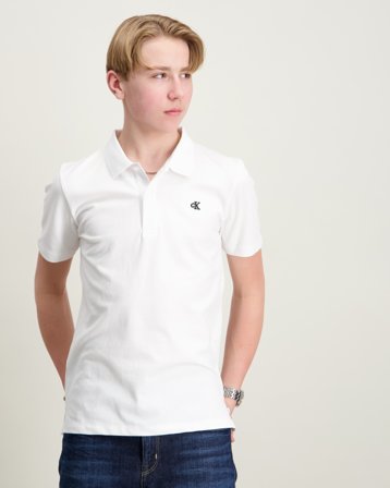 Calvin Klein SOLID POLO Wit Polo-/rugbyshirts Jongens - Kids Brand Store