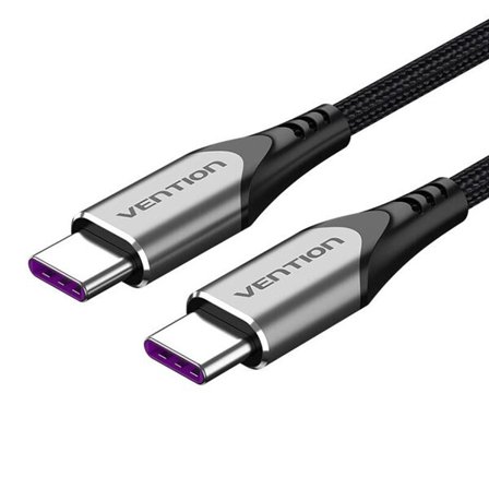 USB-C 2.0 till USB-C-kabel Vention TAEHG 1,5m PD 100W Grå