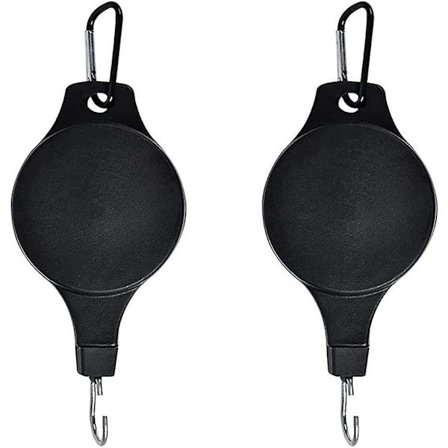 2 kpl Kasvipyöräkoukku, kasvirouhepyörä, säädettävä riippuvan korin koukku, sisäänvedettävät kattokoukut