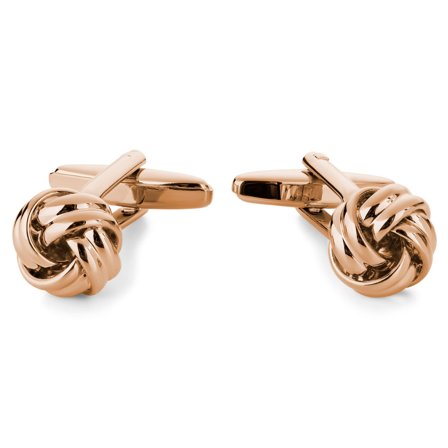 Gemelli a forma di nodo color oro rosa for Men