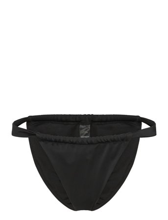 Weekday Low Waist Ruched Bikini Briefs - Black - XS