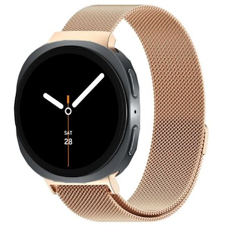 Milanese Loop kompatibel med Samsung Galaxy Watch 8 44mm 40mm Armband Armbands Rostfritt Stål Magnetiskt Armband Galaxy 8 Classic 46mm Rem