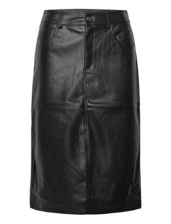 NOISY MAY | Nmkath Nw Front Slit Midi Skirt Pu | XS
