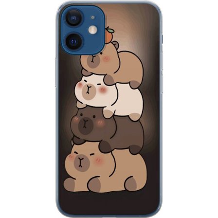 Yhteensopiva Puhelinkuori Apple Apple iPhone 12 Capybara Kawaii Söpö Eläinhahmo