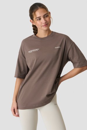 ICANIWILL - Everyday Oversized Cotton T-Shirt Warm Grey - Naiset - Treenivaatteet ICIW:ltä