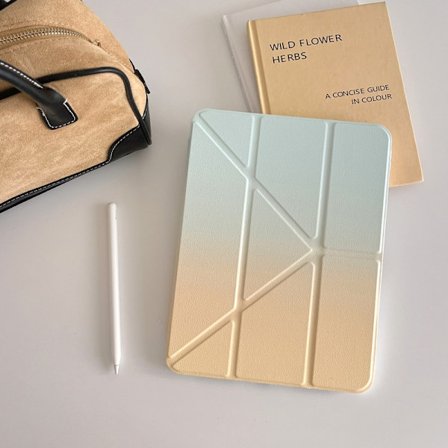 Stilrent fodral för iPad 10 10.9"/11" A16 LTY Gradient Gul Gradient Magnetisk